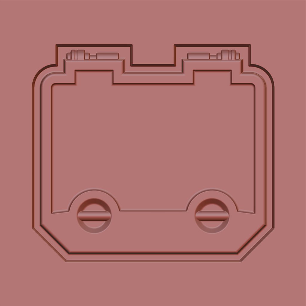 SciFi Flap Brush 01 FREE 3D industrial brushes BlenderKit