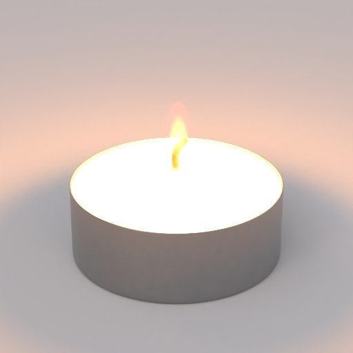 burning candle FREE 3D Miscellaneous models BlenderKit