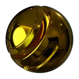 Polished Gold Metal