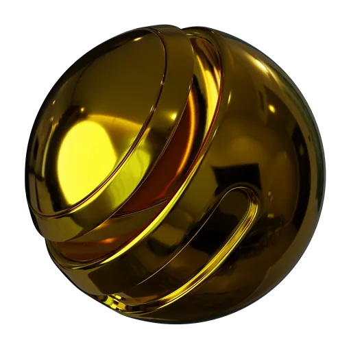 Polished Gold Metal