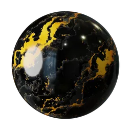 Black and Gold Marble