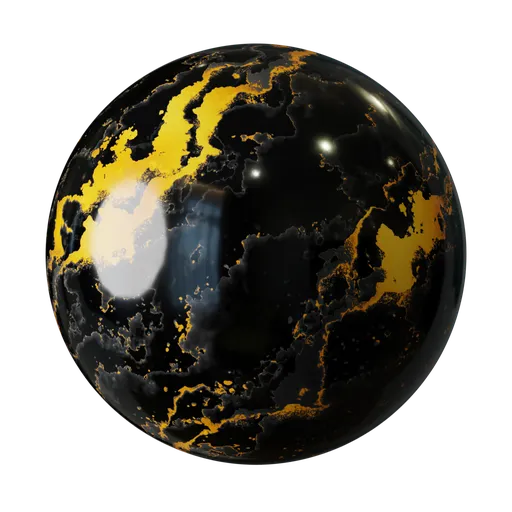 Black and Gold Marble
