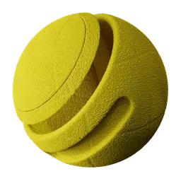 Yellow quilted cloth