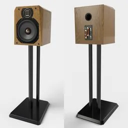 Studio HD Monitors Beige Wood