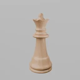Glossy Staunton Queen - Light Wood