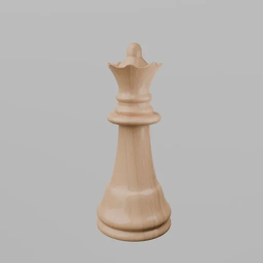 Glossy Staunton Queen - Light Wood