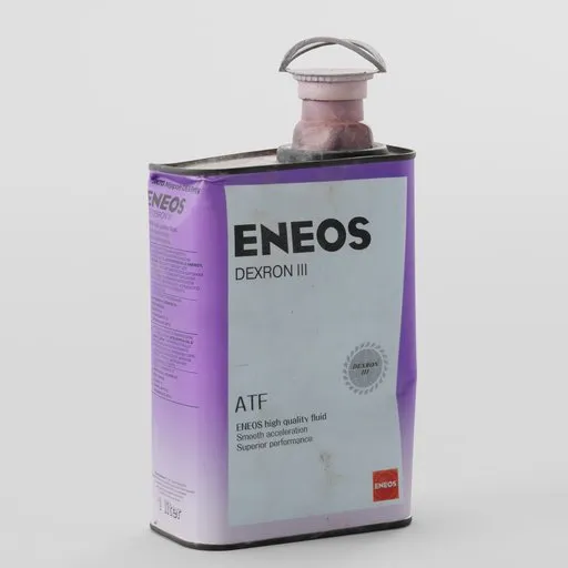 Highly-detailed Blender 3D model of a transmission fluid can, perfect for industrial scene rendering.
