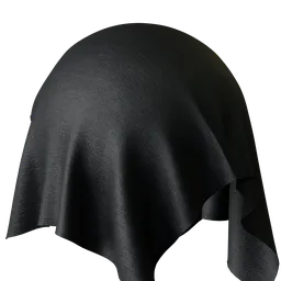 Plain Black Chenille