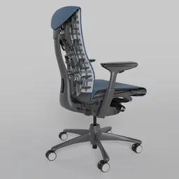HM Embody Gaming Chair Graphite/Blue