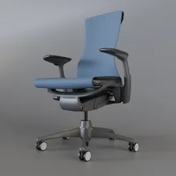HM Embody Chair Graphite/Blue