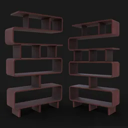 Stylized bookcase