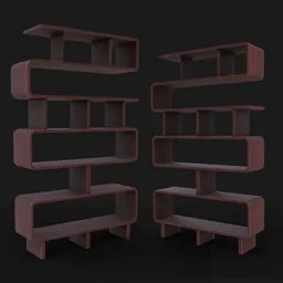 Stylized bookcase