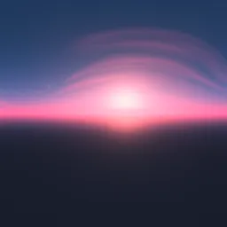 Pink Sunset Sky Ocean