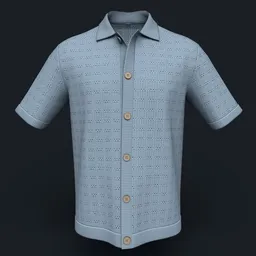 Andalusian Knit Button-Down Shirt
