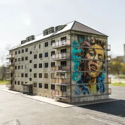 Building with Mural on Facade