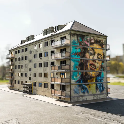 Building with Mural on Facade