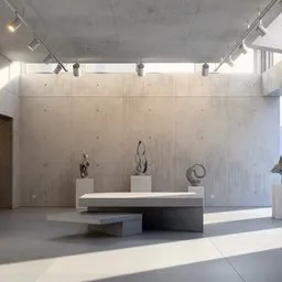 Brutalist Concrete Art Gallery