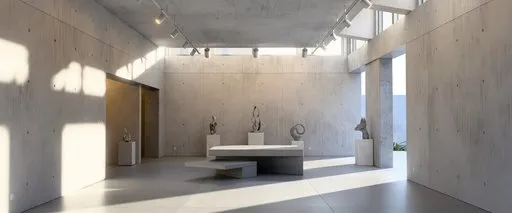 Brutalist Concrete Art Gallery