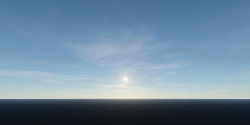Vivid HDR image capturing the essence of natural lighting under a clear blue sky ideal for realistic scene illumination.