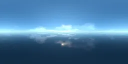 Infinite sky above the sea