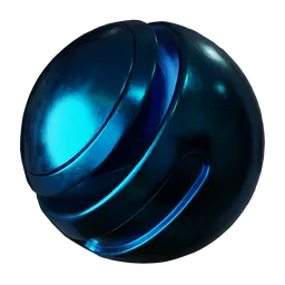 Polished Blue Metal