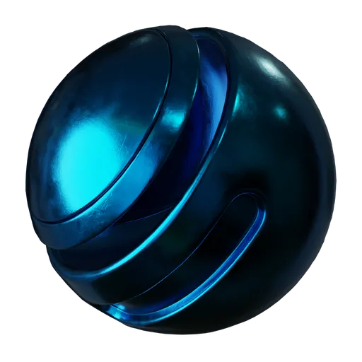 Polished Blue Metal