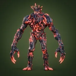 Tree Monster Rigged Animated