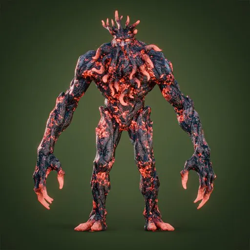 Tree Monster Rigged Animated