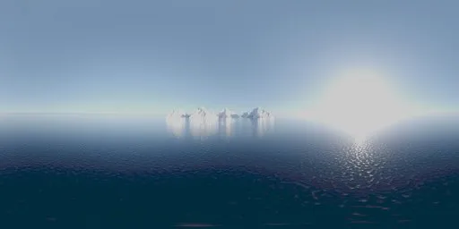 Mountains on the ocean