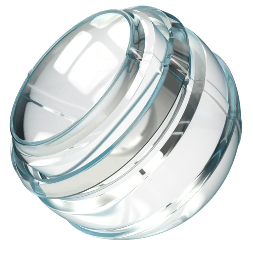 Highly customizable crystal texture for 3D rendering with adjustable colors and reflections, ideal for PBR workflows in Blender.