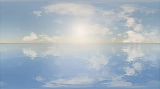 Soft Sky Ocean Reflection
