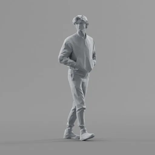 Lowpoly Male Walking