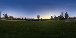 Twilight Sky over City Neighborhood