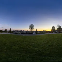 Twilight Sky over City Neighborhood