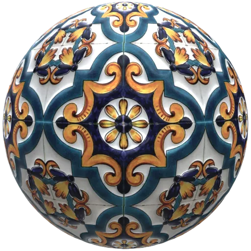 Blue Quatrefoil Talavera Tile