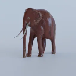 Ethnic wooden elephant