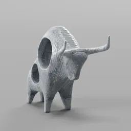 Bull sculpture