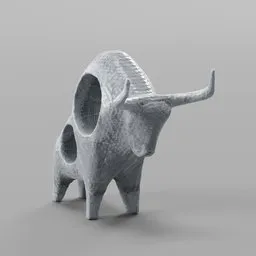 Bull sculpture