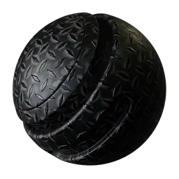Black Diamond Plate Metal