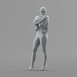 Lowpoly Female Standing