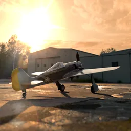 Airplane Rigged: Fw. 190 A1