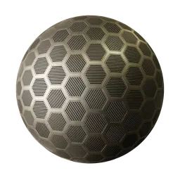 Metal vents hexagonal