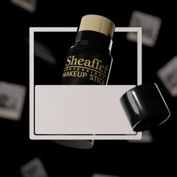 Realistic 3D Makeup Stick Model