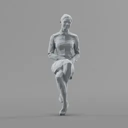 Lowpoly Female Sitting