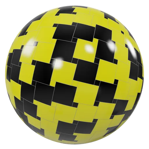 Yellow black  colour Tiles