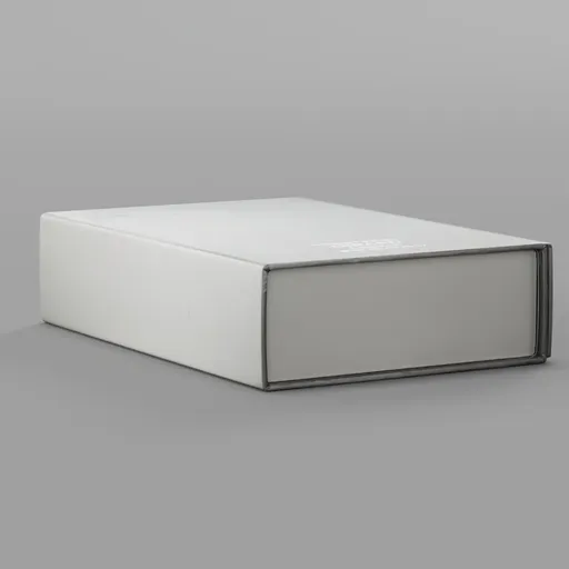 Low poly 3D model of a minimalist funeral service box for digital art and Blender renderings.