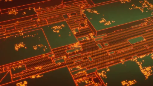 Neon Circuit Grid