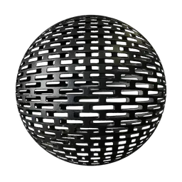 Black Perforated Metal Grate
