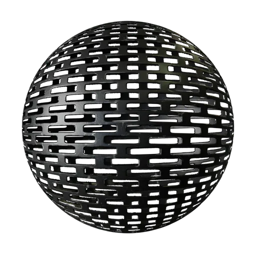 Black Perforated Metal Grate