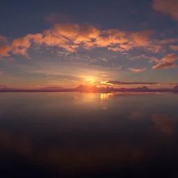 Heavenly Sunset Glacier Landscape